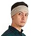 CCHARM Beige Japanese Bandana Headbands for Men and Women â€“ Comfortable Head Bands with Elastic Secure Snug Fit Ideal Runners Fitness Sports Football Tennis Stylish Lightweight M