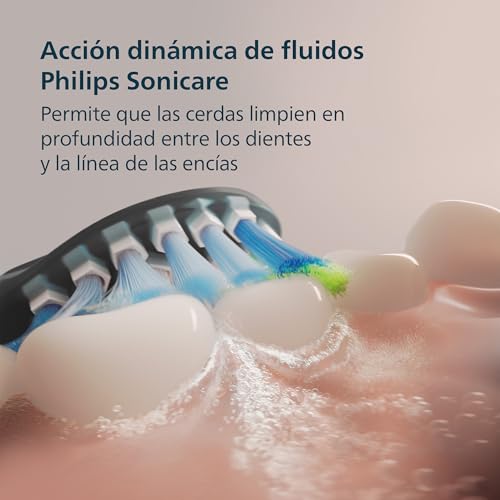 Philips Sonicare DiamondClean 9000, cepillo dental eléctrico, edición especial, cepillo dental sónico con aplicación, sensor de presión, soporte de carga, color aguamarina, modelo HX9911/89 - imagen 3