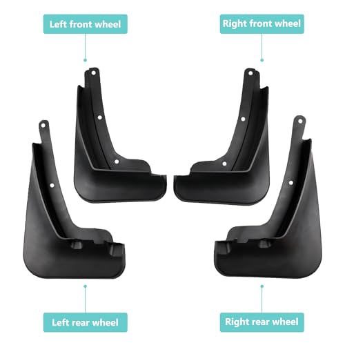 Image of Mud Flaps Compatible with 2026 Chevrolet Chevy Trailblazer Accessories 2021-2025 All Weather Fender Guard Mudguards Sediment Protection No Need to Drill Holes