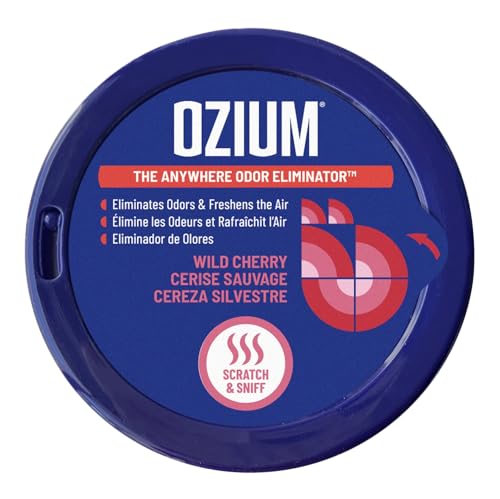 Image of Ozium Odor Eliminating Gel Air Freshener 4.5 oz Wild Cherry 2-Pack | For Home, For Car, For Office