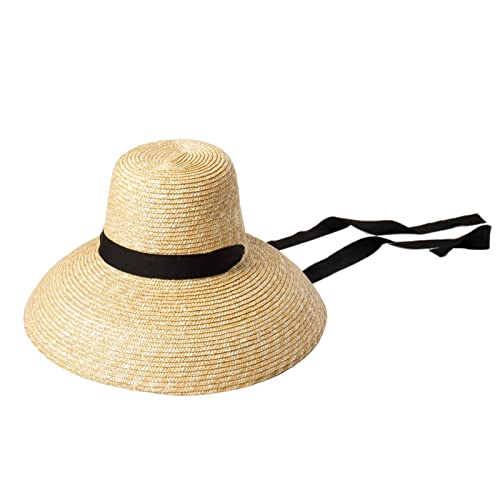 Fashion Exquisite Hat with Chin Strap Classy Straw for Sun for Protection Women Must Have Item for Spring Sum Sun Wome