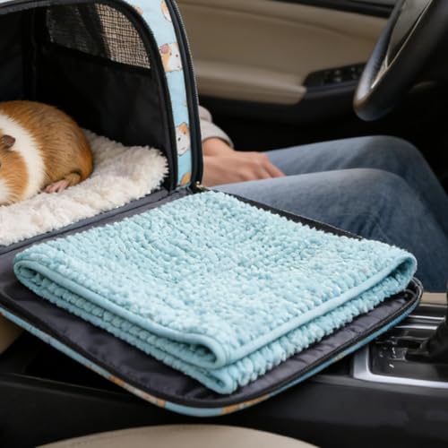 Tapis de cage hamster lavable en tissu absorbant et réutilisable - 4