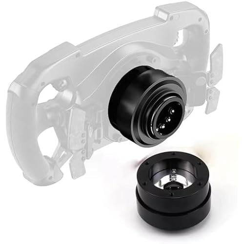 Obokidlyamor Replace Quick Release Adapter Steering Wheel Replace Panel For MOZA R25/R21 Ultra/R16/R12/R9 V1 V2 V3/R5/R3 Bundle Gaming Racing Wheel;70mm 6-hole steering wheel kit (Quick Release)