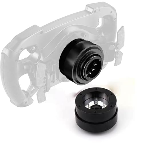 Obokidlyamor Replace Quick Release Adapter Steering Wheel Replace Panel For MOZA R25/R21 Ultra/R16/R12/R9 V1 V2 V3/R5/R3 Bundle Gaming Racing Wheel;70mm 6-hole steering wheel kit (Quick Release) by Obokidlyamor - Used condition - US$56.42