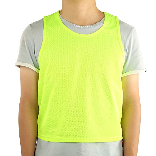 Colete de futebol 12 peças, colete de futebol infantil neutro/unissex tamanho livre, colete de futeb