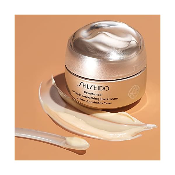 Shiseido Benefiance Wrinkle Smoothing Eye Cream - 15 mL - Visibly Improves Five Types of Eye Wrinkles, Dark Circles & Puffiness - 48-HR Hydration - All Skin Types - Non-Comedogenic