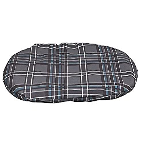 Trixie Scoopy Oval Hundekissen, 64 x 41 cm, Grau/anthrazit