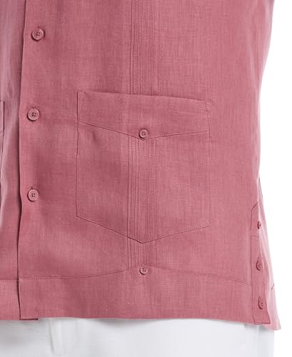 Cubavera Men's Four-Pocket Mini Pintuck Short Sleeve Guayabera Shirt3