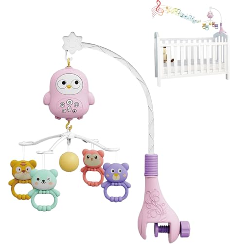 Budetto Musical Bed Bell Baby Crib Mobile Toy (Jhoomer) with Music for Soothing Sleep Aid | 360 Rotation Beautiful Music Detachable Rattles for Baby Boys & Girls Random Color (Pack of 1) - Image 2 thumbnail