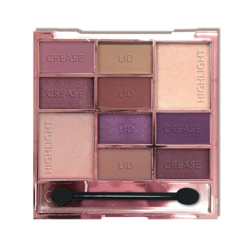 Image of L.A. COLORS Color Block 10 Color Eyeshadow Palette, Rose CES136