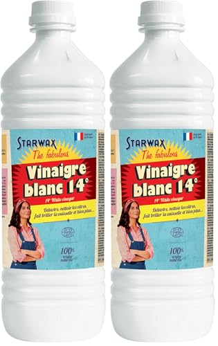 STARWAX FABULOUS Vinaigre Blanc 14° sans Parfum - 1L - Idéal pour...