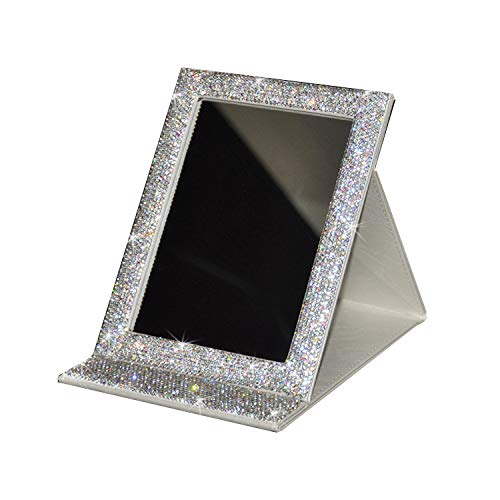 Bestbling Bling Portable Mirror Folding Travel Vanity Mirror with Desktop