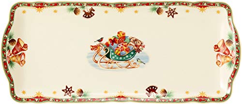 Plat à gâteau carré Seltmann nostalgie de Noël souvenir enfance