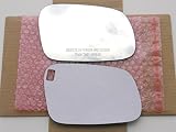 New Replacement Mirror Glass with FULL SIZE ADHESIVE for 1999-2004 LAND ROVER DISCOVERY Passenger Si