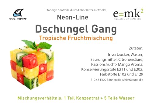 Dschungel Gang Slush-Sirup Eis Neon-Line | Tropenfrucht-Mix | Konzentrat 5 L im Profi-Kanister | Premium-Qualität direkt vom Hersteller – Bild 5