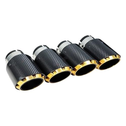 Embout d'échappement carbone 3 couches pour modification de pot auto - 4