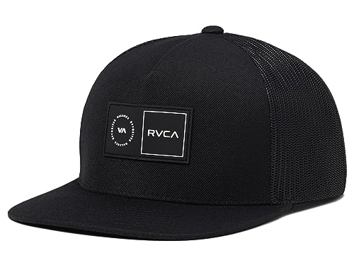 Image of RVCA Men's Trucker Hat, Adjustable Snapback Cap for Streetwear & Skating, Lightweight Breathable All-Day Comfort