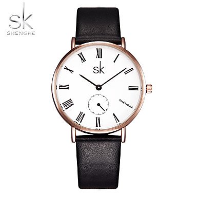 Bella orologi, SK donna moda cinese orologio al quarzo resistente agli urti  PU Band lusso casual nero K0052L02, Black/Rose Gold : Amazon.it: Sport e  tempo libero