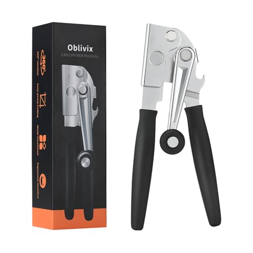 Manual Can Opener Heavy Duty Easy Ergonomic Crank for Seniors & Arthritis