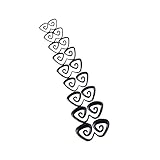 Prettyia 1 Set 9 Pair Spiral Ear Stretching Tunnel Chair Gauge Stretcher - Triangle