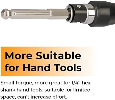 Hakkin 20PCS Ball End Allen Wrench Screwdriver Drill Bit Set 1/4'' Hex Shank S2 Steel Magnetic Metric & SAE S2 Steel Hex Bits Set L-Shape Right Angle Screwdriver Socket Hand Tool