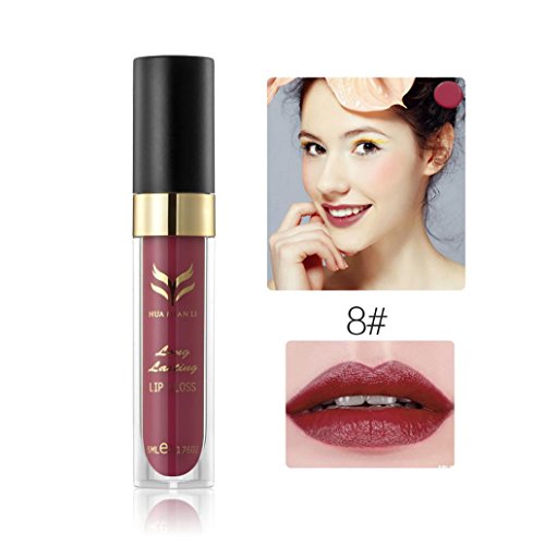 Tenworld 1 PC Long Lasting Lip Gloss Waterproof Matte Liquid Lipstick (H)