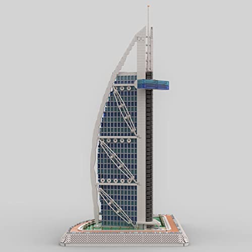 AMOC Modular Burj Al Arab Bausatz, MOC-113482, Reihe Architektur Bausteine-Set Kompatibel mit Lego (8481 PCS) – Bild 3