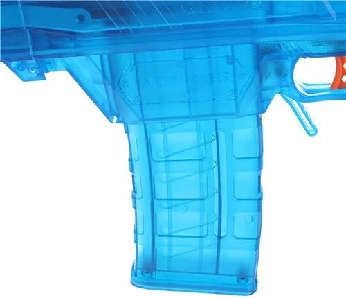 WORKER 12 Short Darts Magpul Style Stefan Magazine Quick Reload Clip for Nerf Modified Toy (Blue Transparent)