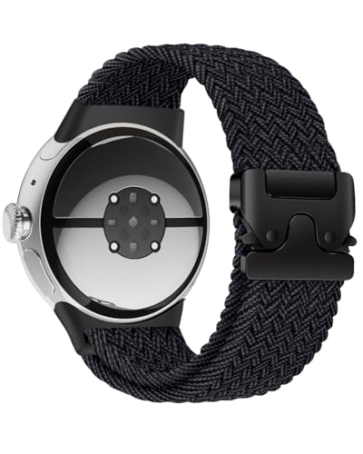 �ґg�o���h Google Pixel Watch 4/3 45mm�o���h�̌݊��� �L�k���i�C���� �ʋC�� �X�|�[�c�X�g���b�v Pixel Watch 4 45mm�o���h �j�����p - �A�b�v�O���[�h���ꂽ�p���V���[�g�o�b�N��(�O���t�@�C�g�u���b�N)