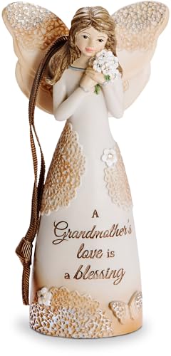 Pavilion Gift Company 19111 Grandmother Angel Figurine with Ribbon for Hanging, 4-1/2