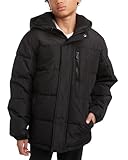 Reebok Boys Puffer Jacket - Heavyweight Quilted Wind & Water Resistant Boys Winter Coat - Fleece Insulated Kids Winter Jacket, Size 10-12, Jet Black