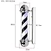 Produktbild lqgpsx 65cm Led Friseurstanges Pole Illuminating Rotating Hair Salon Schild Leichte schwarz-weiße Streifen Wandleuchte Outdoor Retro Friseur Schild