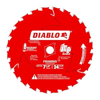 Diablo D0724A 7-1/4-Inch Framing Sägeblatt 24 Zähne
