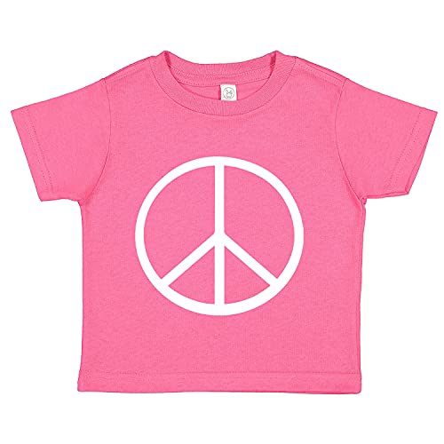 Tees & Tails Peace Sign Baby Infant Toddler Tee Shirt (Assorted Colors)
