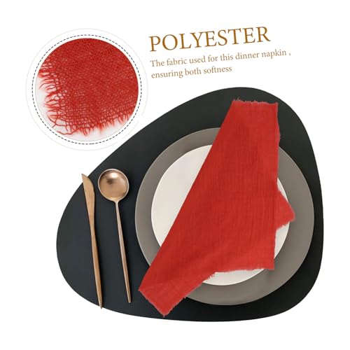 Servilleta de Tela Zerodeko 16.9" x 16.9" Poliéster Roja miniatura 4