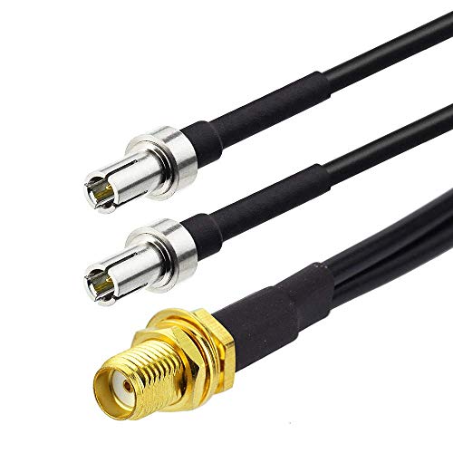 Adaptador Eightwood SMA Hembra a Doble TS9 Splitter 6 pulg miniatura 2