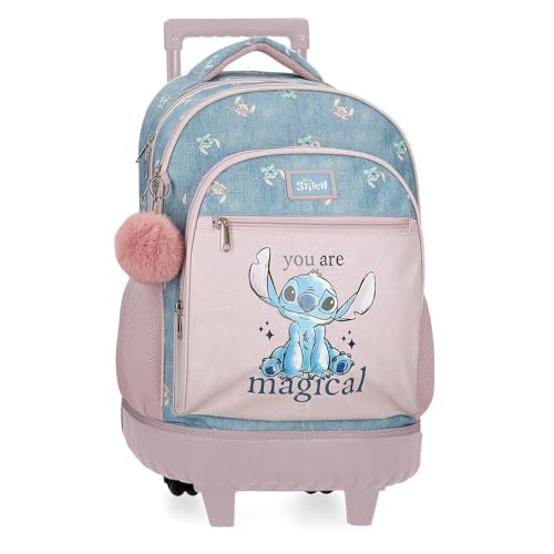 Disney Stitch You Are Magical Equipaje- Bolsa de Mensajero, Niñas, Azul