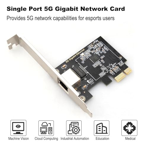 5G PCIe to RJ45 Network Adapter RTL8126B Chip 1000/2500/5000Mbps Gigabit Ethernet LAN Controller Adapter for PC/Desktop Win10/11(1000Mbps RTL8111) miniatura 3