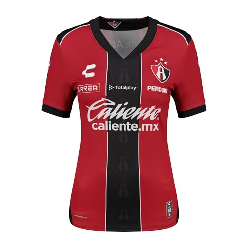 Catálogo de Ropa de Fútbol Top 5. 46 Charly Jersey Oficial Atlas Manga Corta para Dama AP25-CLA26