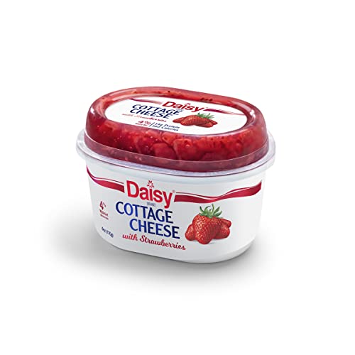 Daisy Brand Strawberry Single 4% Cottage Cheese, 6.0 Oz #TOP5