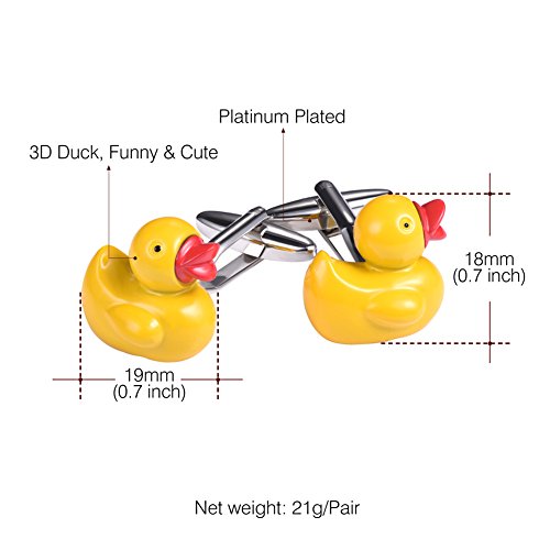 Abotoaduras divertidas personalizadas U7 para festas de platina/ouro 18 K de metal banhado a ouro Ka