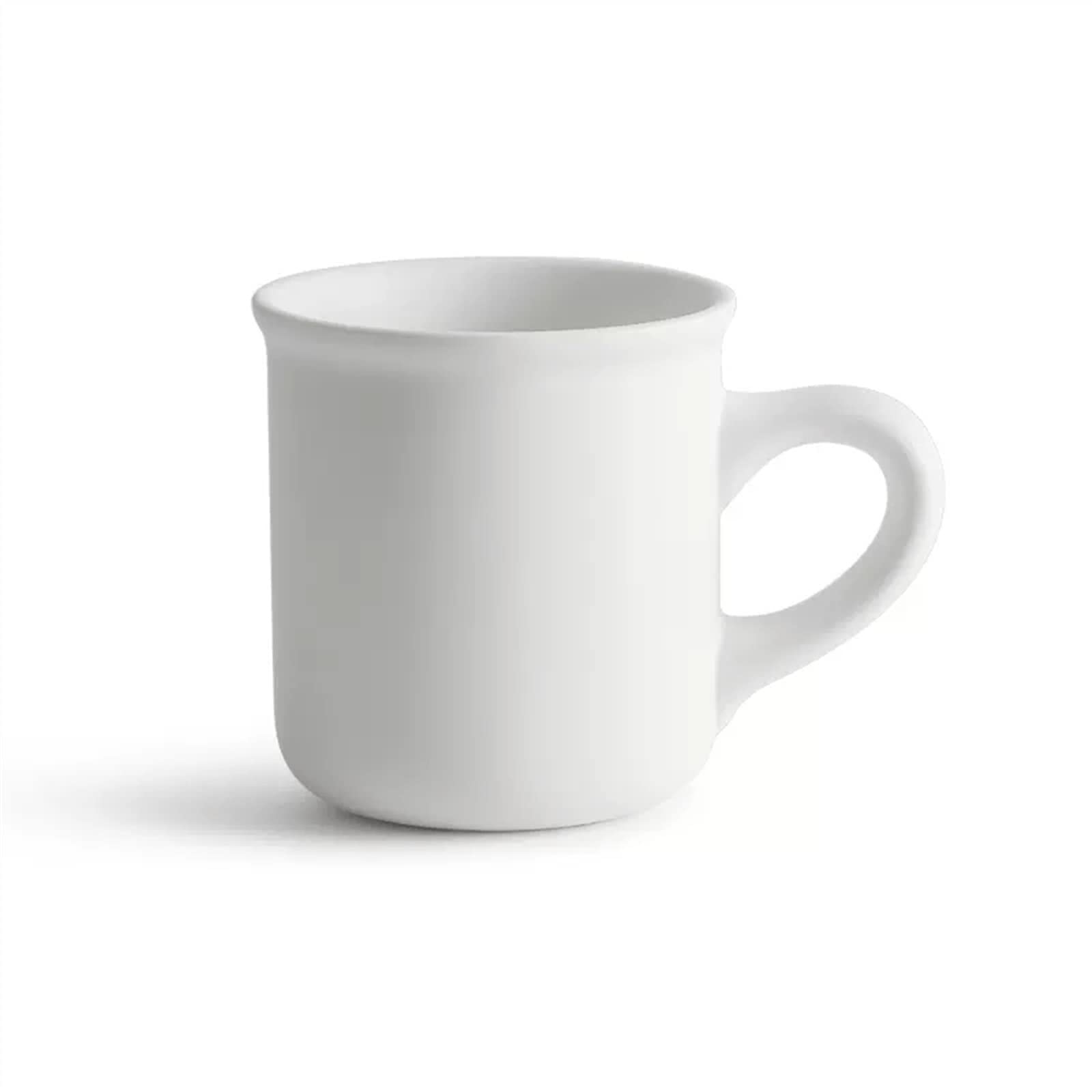 Maison Tasse à café en céramique 300ML tasse eau Simple bureau thé exquise Décoration(Blanc)