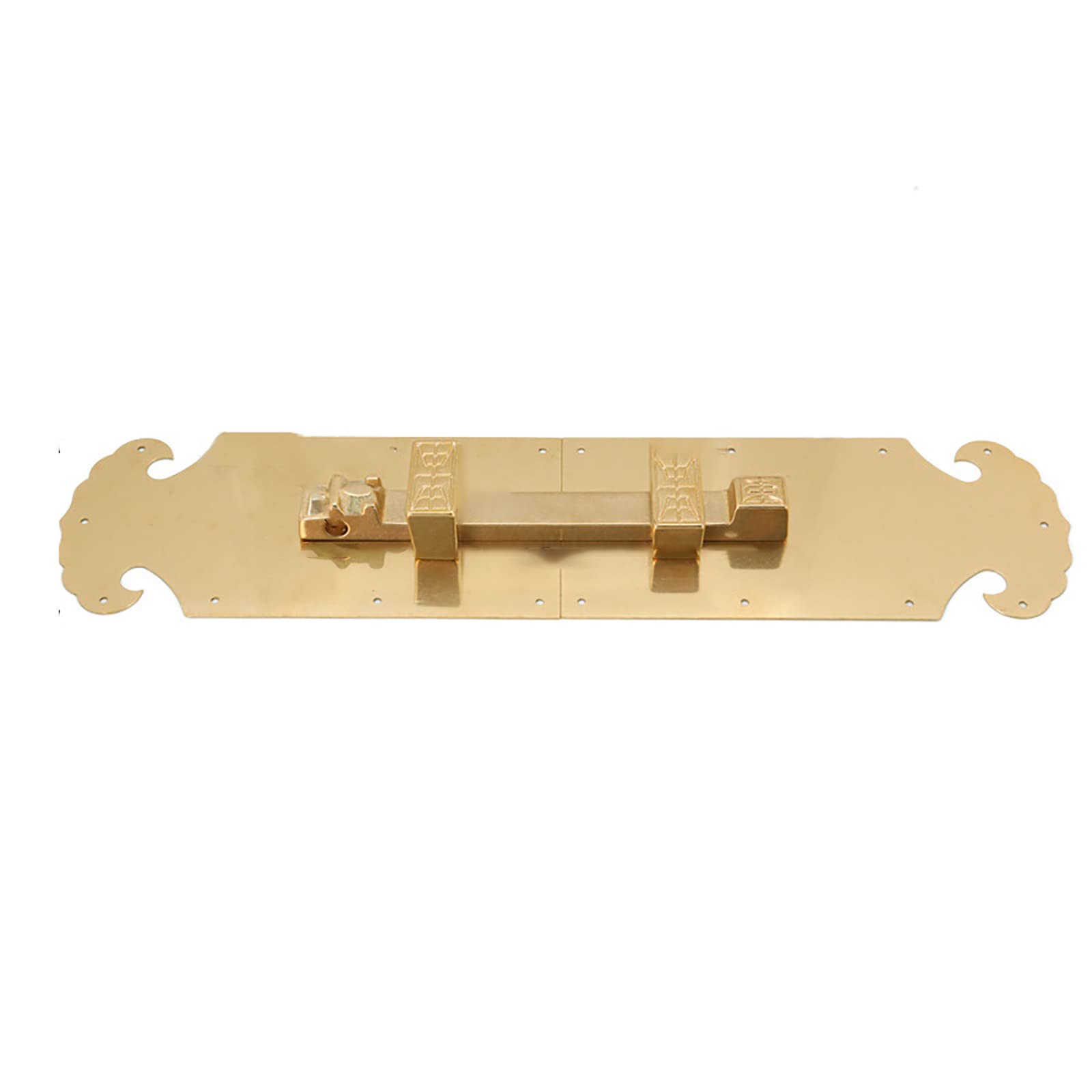 Cgjdfjhe One Color Door Lock， Sliding Barrel Latch Lock Brass Bolt Door Buckle Antique For Doors Windows Fences(46Cm)
