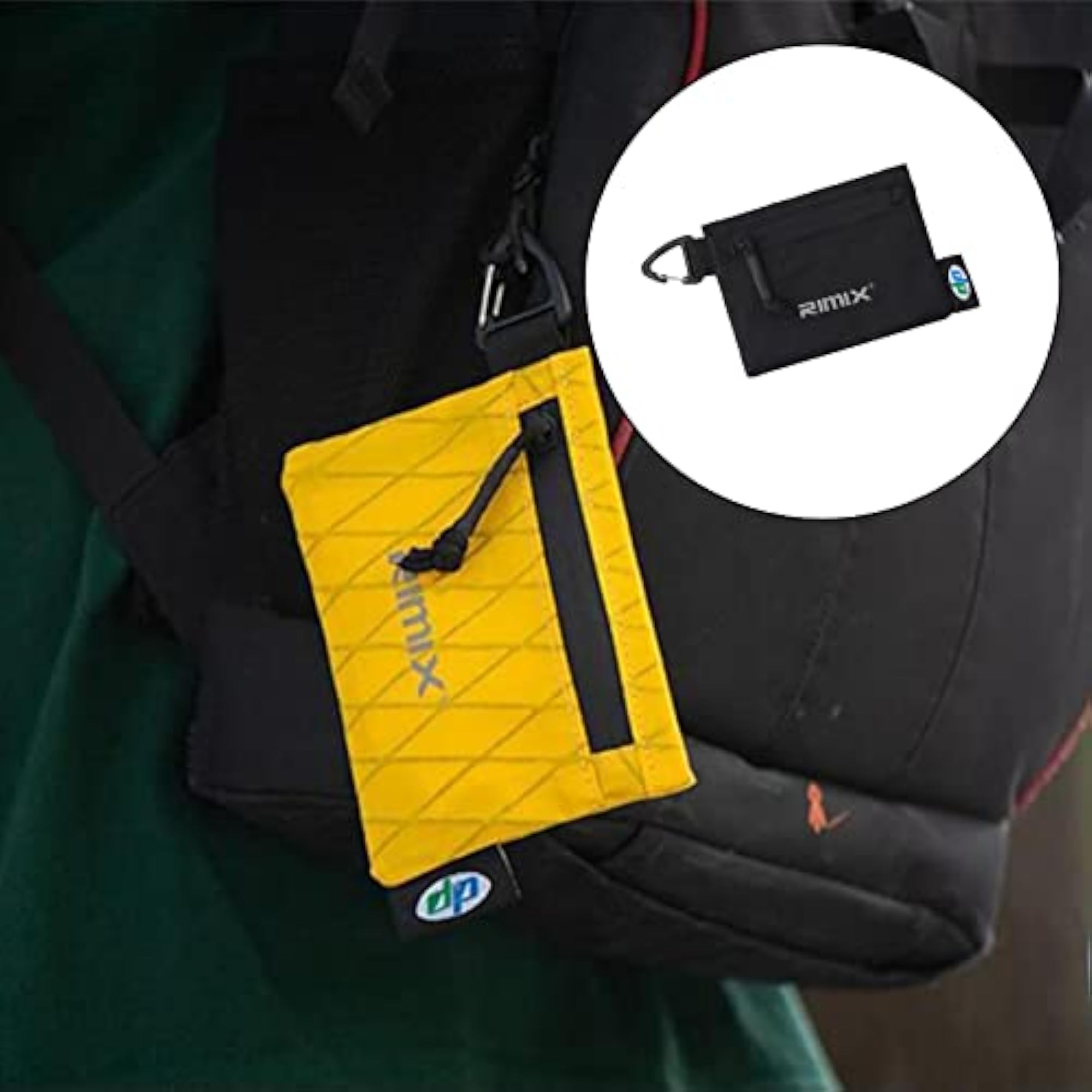 Coin Pouch Camping Mini Card Earphone Keys Holder, Black