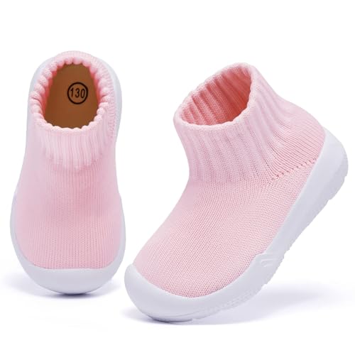 Image of MORENDL Baby Sock Shoes Toddler Walking Shoes Infant Slippers Boys & Girls Non-Slip Sneakers