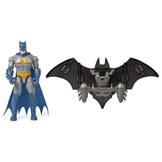 Batman 6056717 Mega Gear Deluxe Figura de acción con Armadura transformadora, 10,4 cm, Multicolor