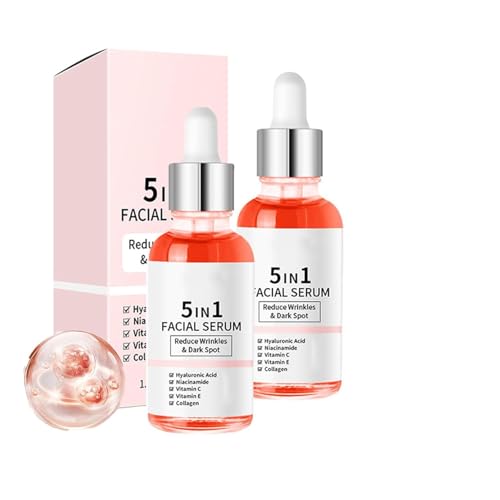 LumVleLle Anti-Wrinkle, Herbionyx 5-in-1 Facial, Esencia Hidratación De Aceite Hidratante Y Reafirmación, Reduce Las Líneas Finas, 30 Ml ,2 pcs