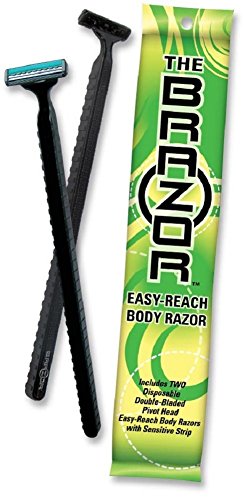 The Brazor Easy-Reach Body Razor 2 Pack (Lot of 2) Total of 4