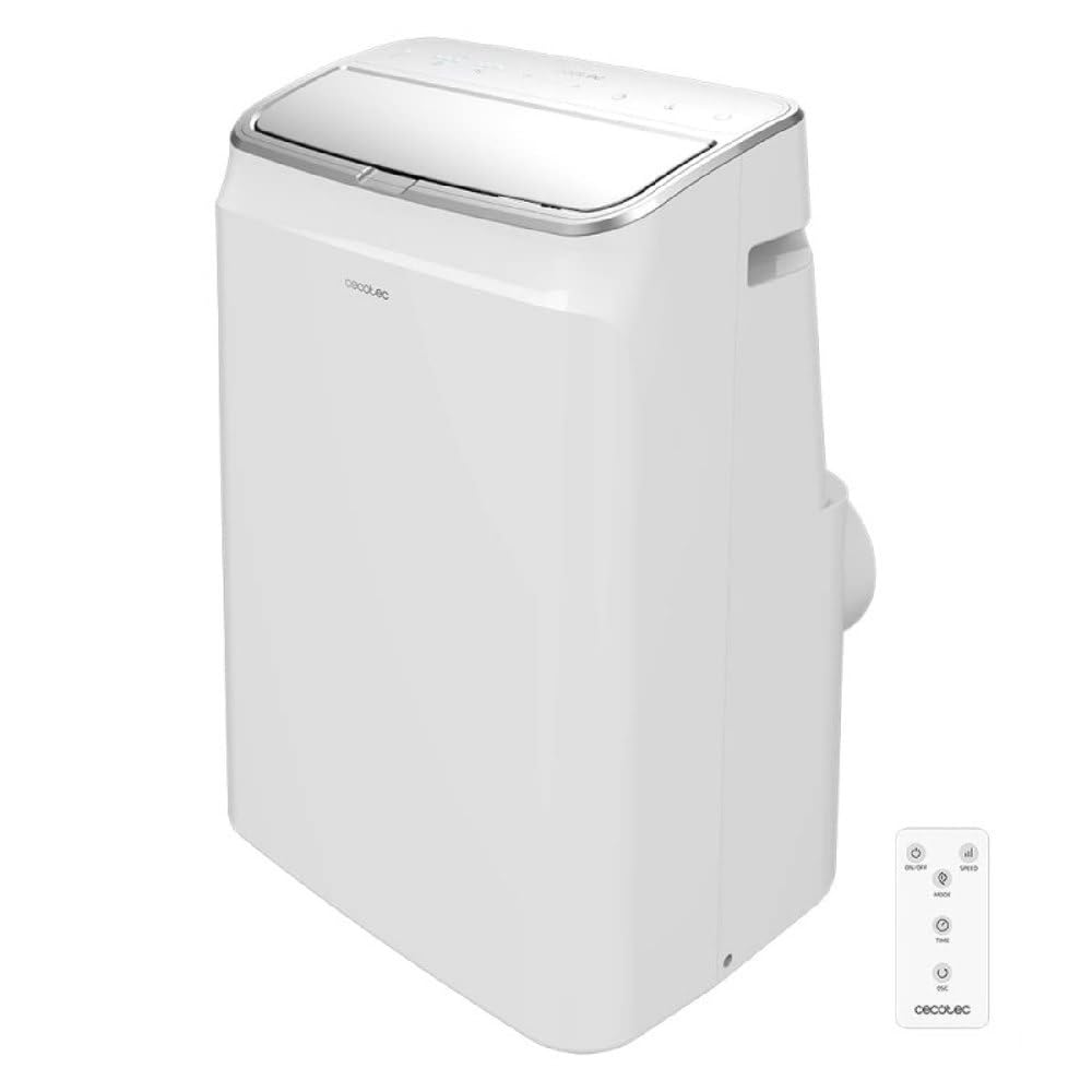 Cecotec Aire Acondicionado Portátil con Mando a Distancia y Bomba de Calor ForceClima 12600 Heating. 12000 BTU, Pantalla LED, 5 Modos, Deshumidificación, Cobertura 26-28m2