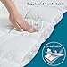 MEROUS King Size Mattress Pad Pillow Top Quilted Mattress Cover Mattress Protector Cotton 8-21